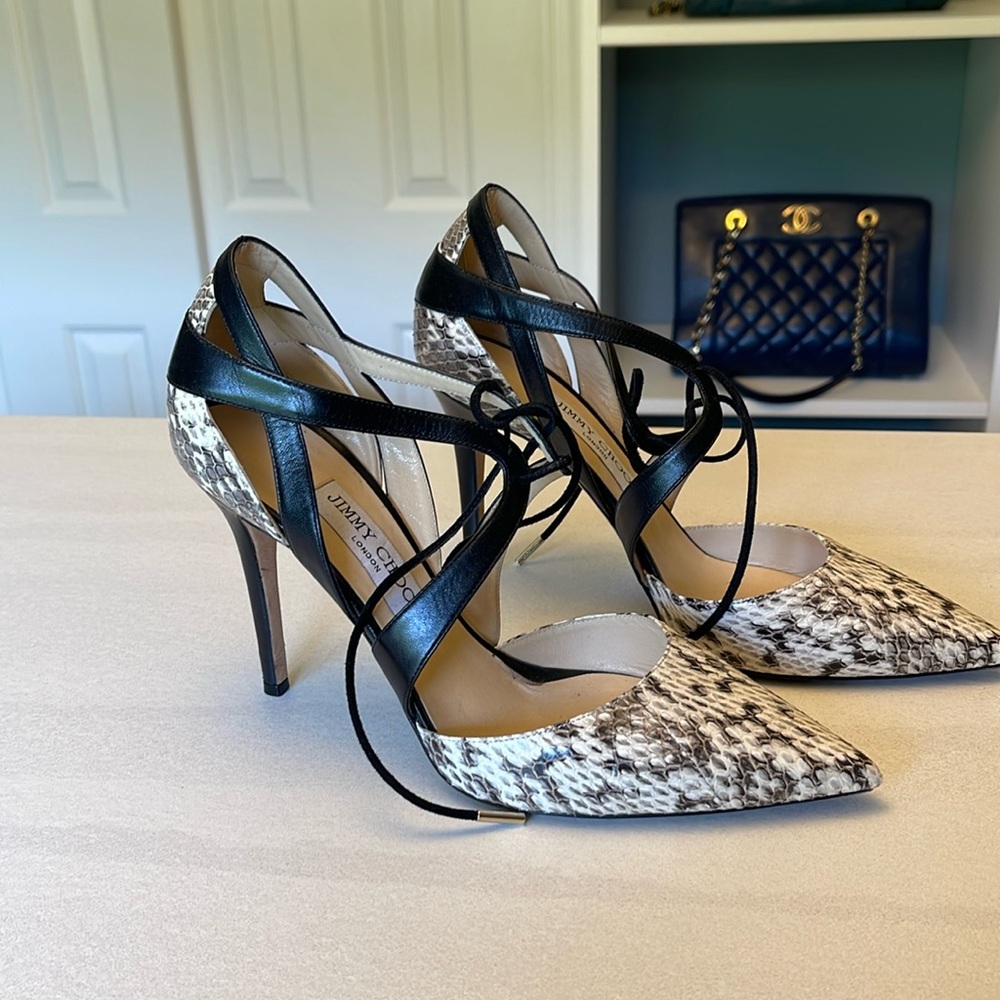 Sexy Jimmy Choo lace up heels